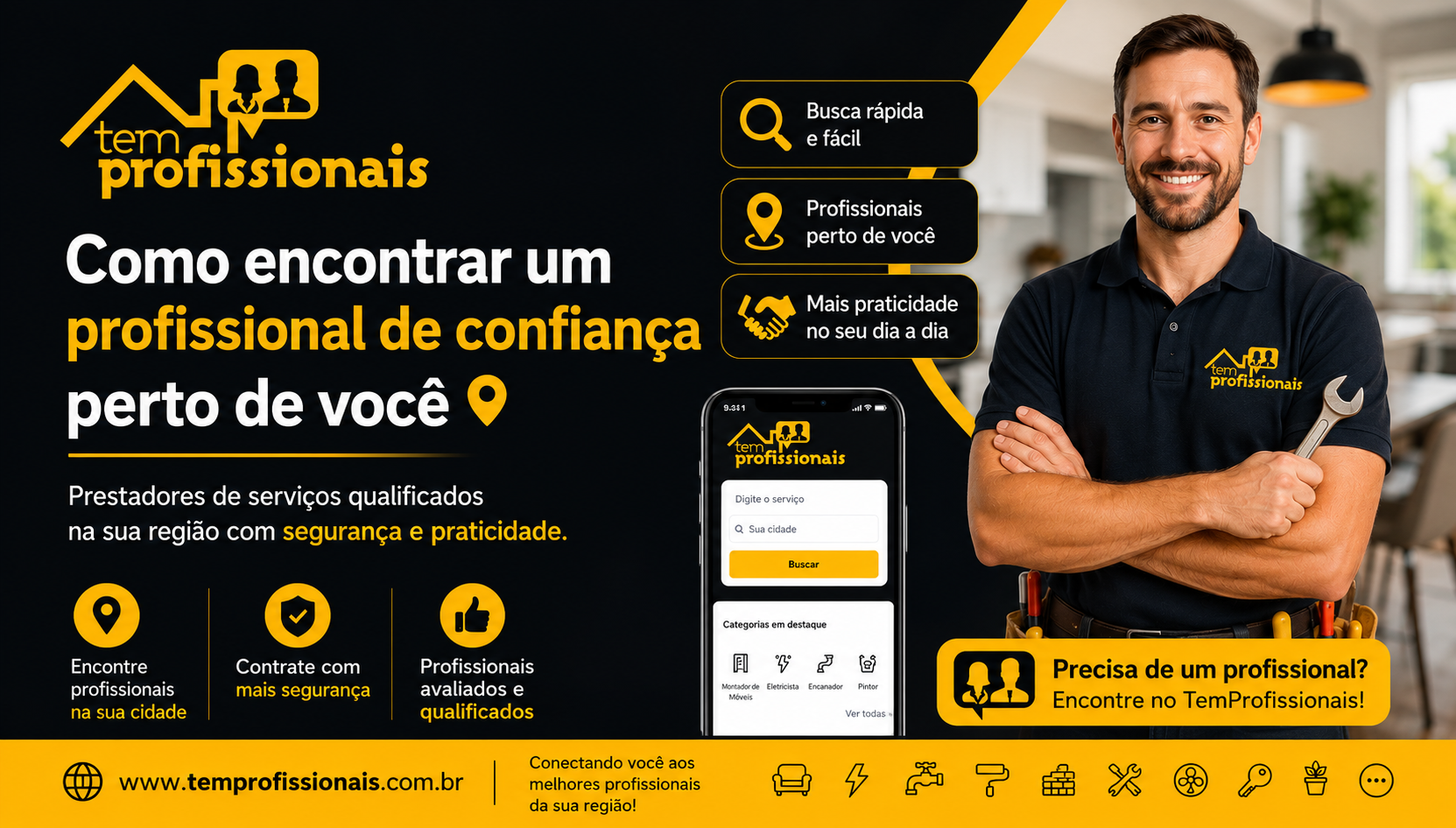 Como encontrar um profissional de confiança perto de você
