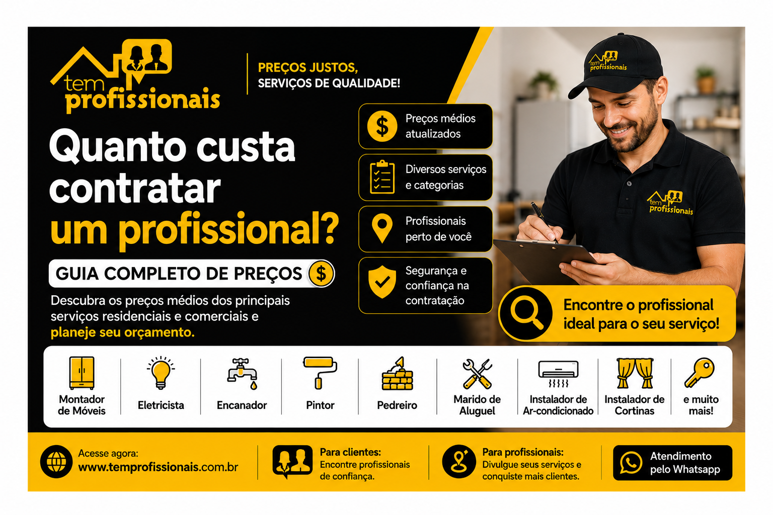 Quanto custa contratar um profissional? Guia completo de preços