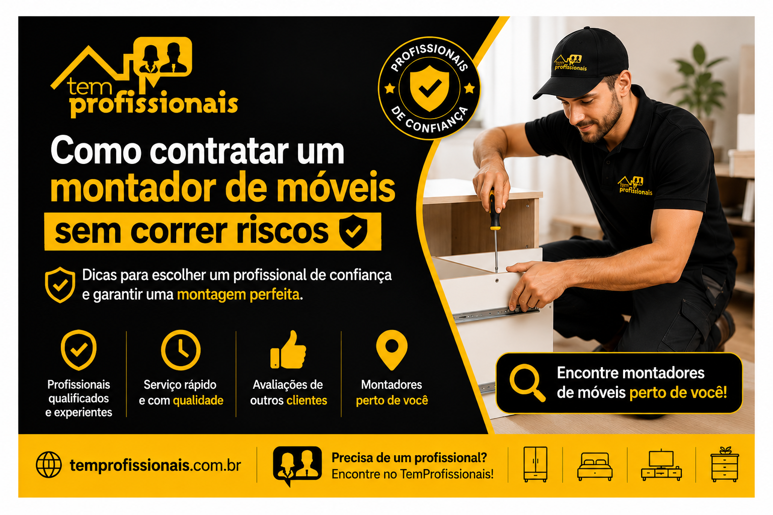 Como contratar um montador de móveis sem correr riscos