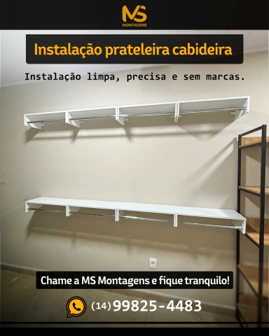 Instalação prateleira 