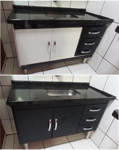 Envelopamento decorativo no preto fosco