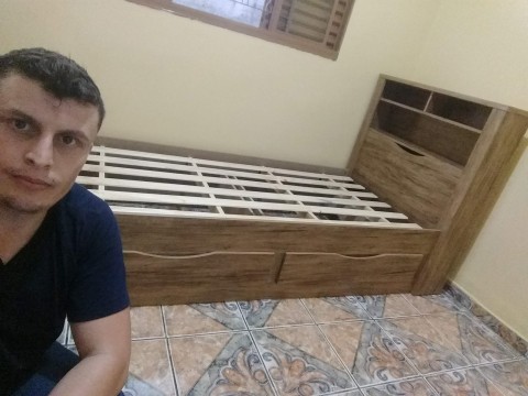 Montagem de cama solteiro 