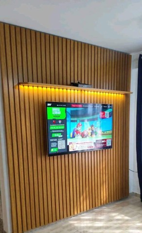 Painel ripado de MDP 