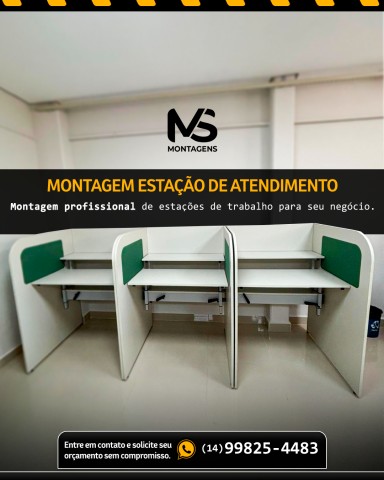 Montagem de estação trabalho 