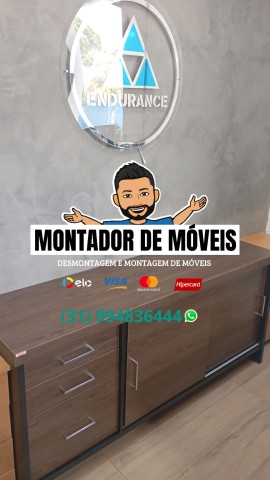 Montagem de móveis convencionais e corporativos