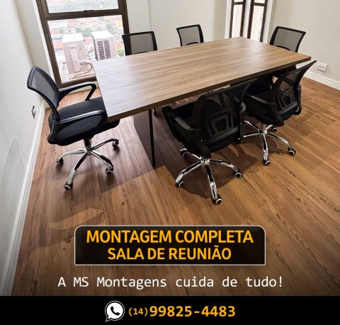 Montagem mesa de escritório 